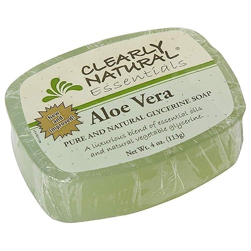 Clearly Natural Glycerine Bar Soap Aloe Vera, 4 oz, 4pack Beauty & Personal Care Clearly Natural