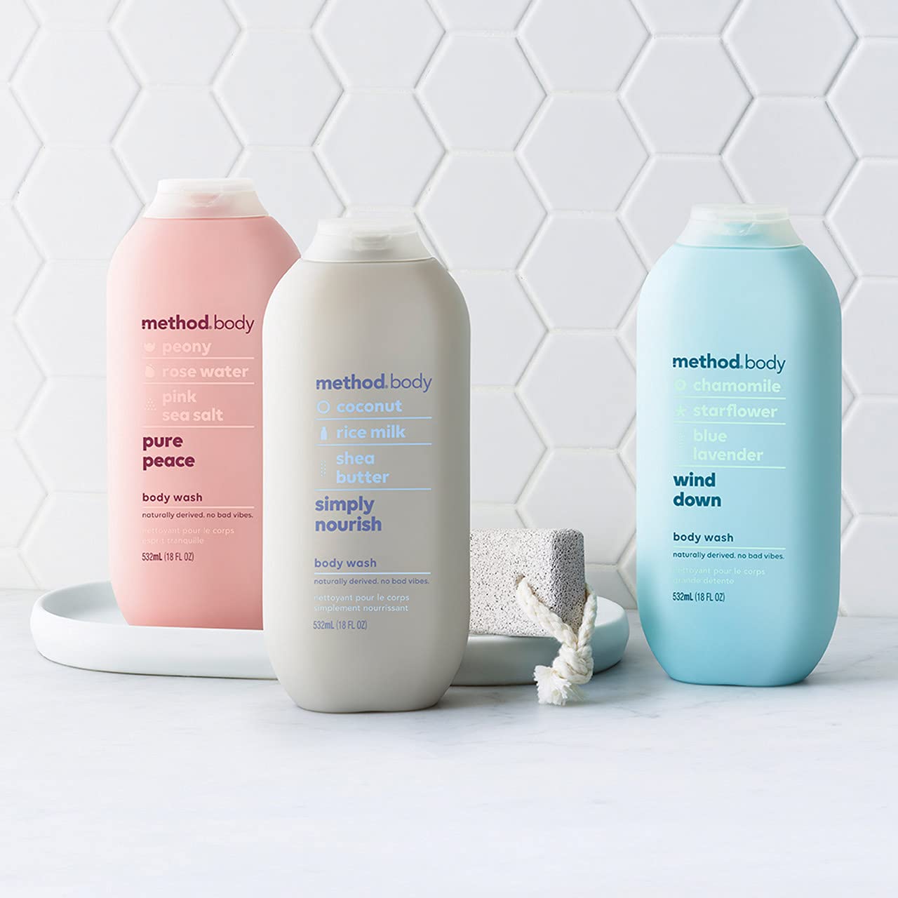 Method Body Wash, Pure Peace, 3.4 Ounces Beauty & Personal Care Method Body