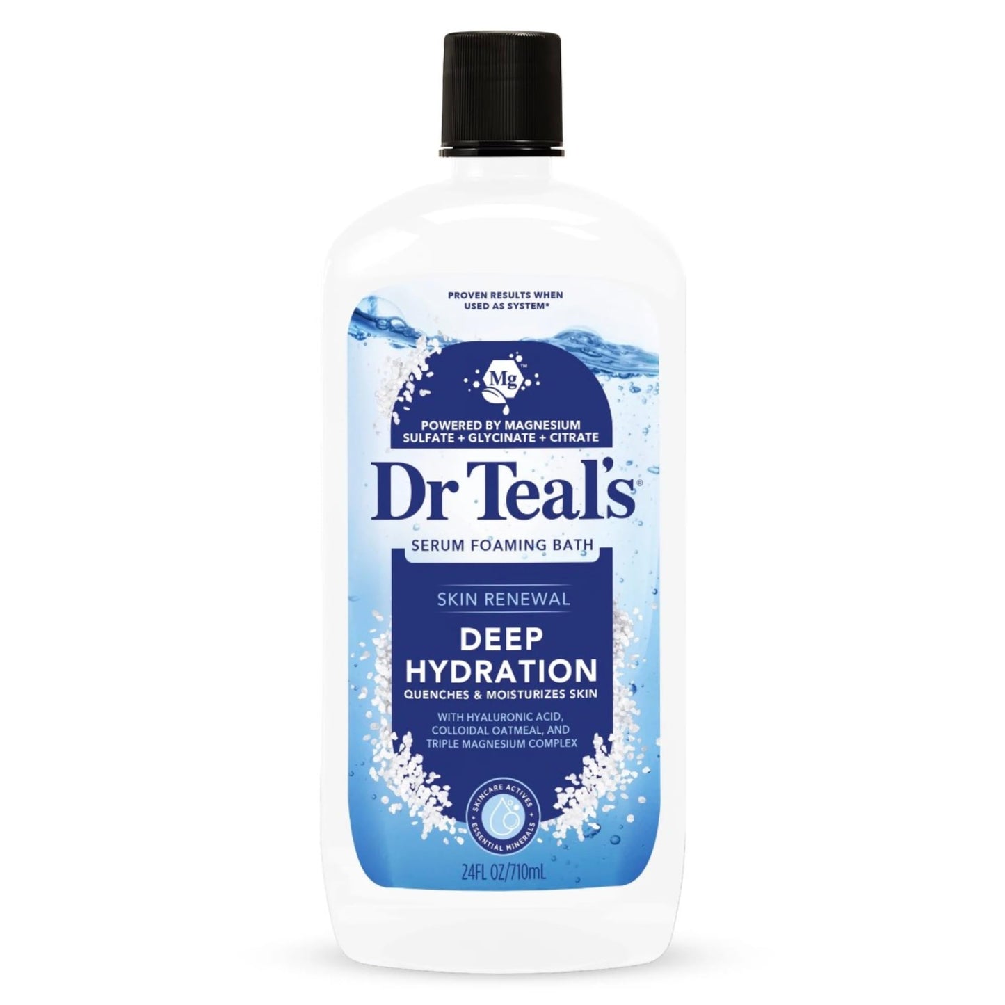 Dr Teal's Skin Renewal Deep Hydration Blended Salt Soak and Serum Foaming Bath, Limited Edition Beauty and Personal Care Dr Teal's