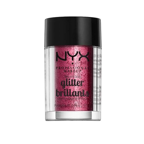 NYX PROFESSIONAL MAKEUP Face & Body Glitter, Red Beauty & Personal Care NYX PROFESSIONAL MAKEUP