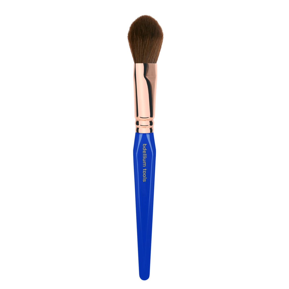 Bdellium Tools Professional Makeup Brush - Golden Triangle 960 Precision Blusher - With All Vegan and Soft Synthetic Fibers, For Applying Blush (Blue