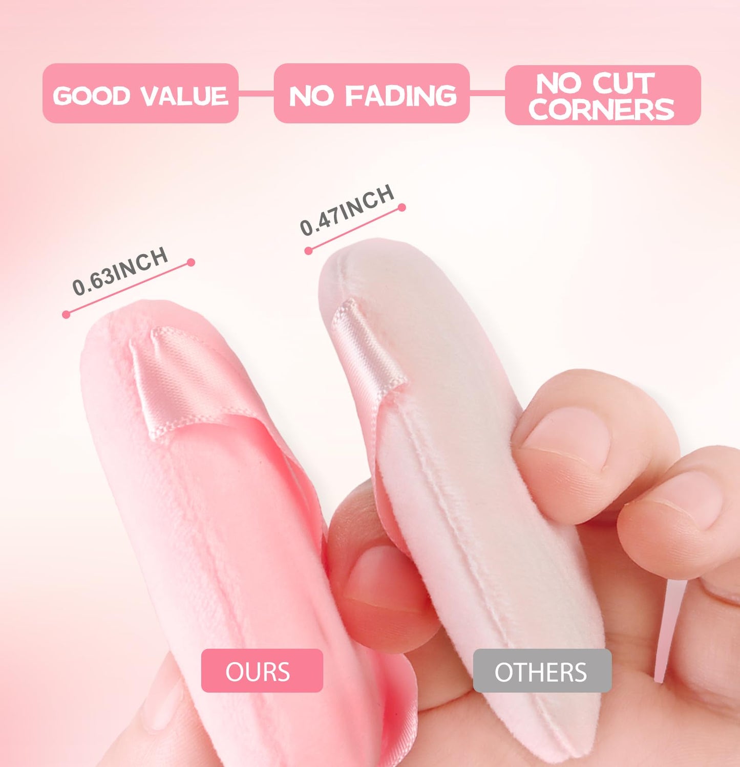 8 Pieces Triangle Powder Puff Face Soft Triangle Makeup Puff Velour Cosmetic Foundation Blender Sponge Beauty Makeup Tools Beauty & Personal Care MMQ