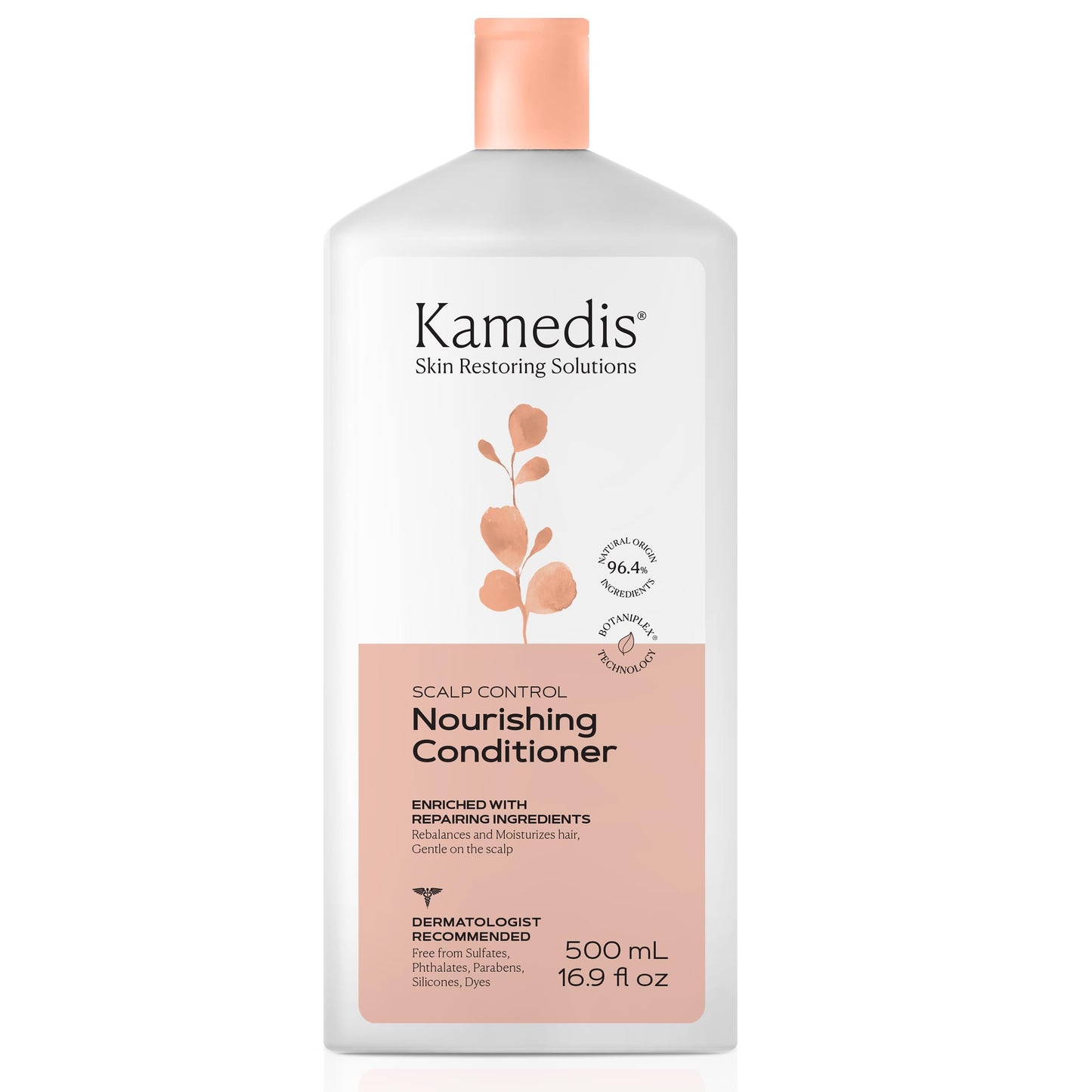 KAMEDIS Hair Conditioner Botanicals-Based. Moisturizer for Dry Damaged Hair & Sensitive Scalp. Contains Shea Butter, Coconut Oil & Argan Oil.16.9 Fl Beauty & Personal Care KAMEDIS