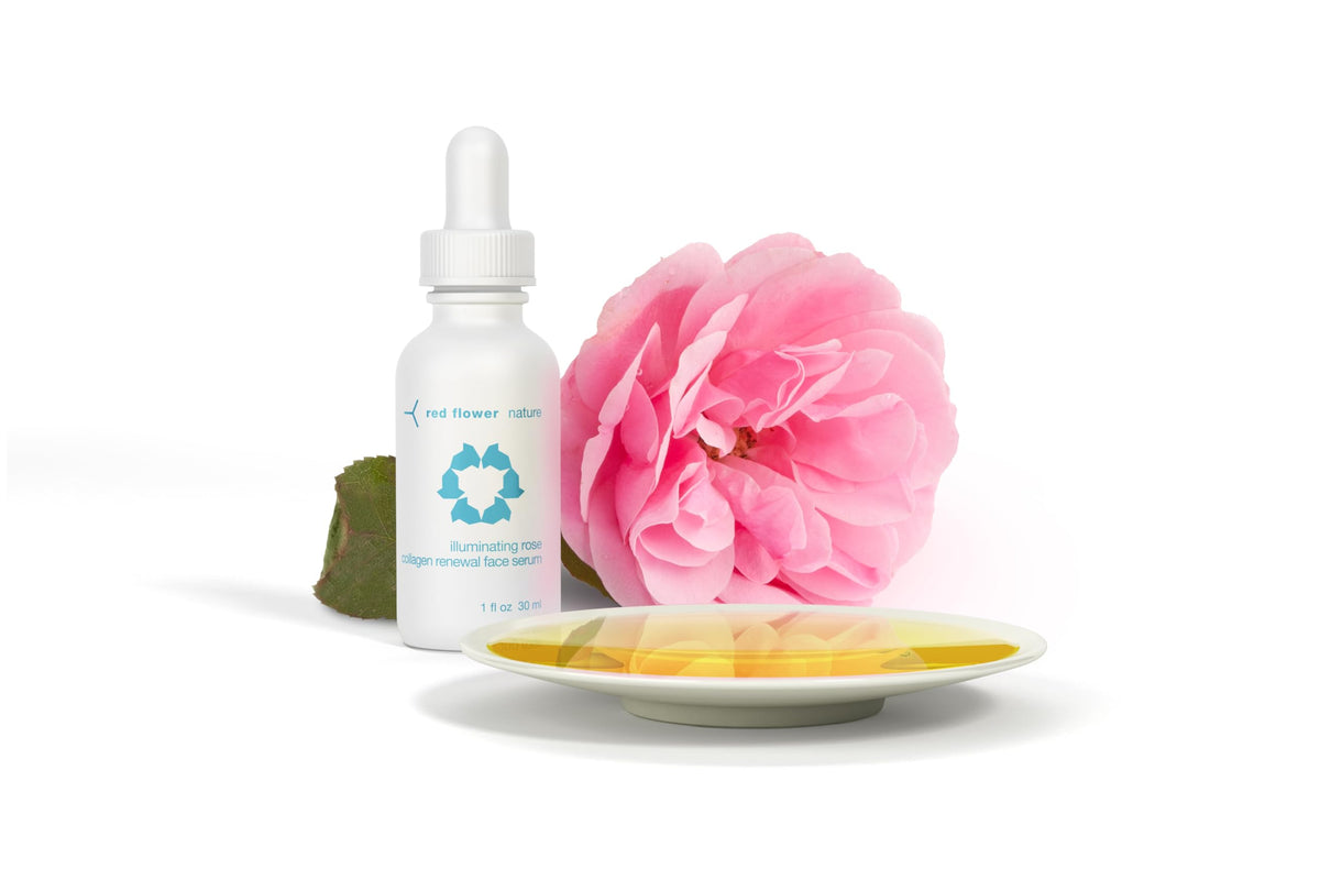 Red Flower Illuminating Rose Collagen Renewal Face Serum, 1 fl oz