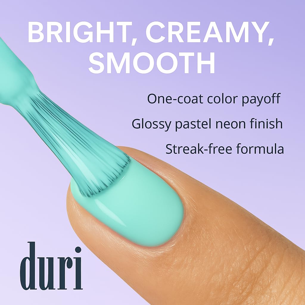 duri Nail Polish, 110S Lilac Dream, Pastel Lavendar Pink Beauty & Personal Care duri