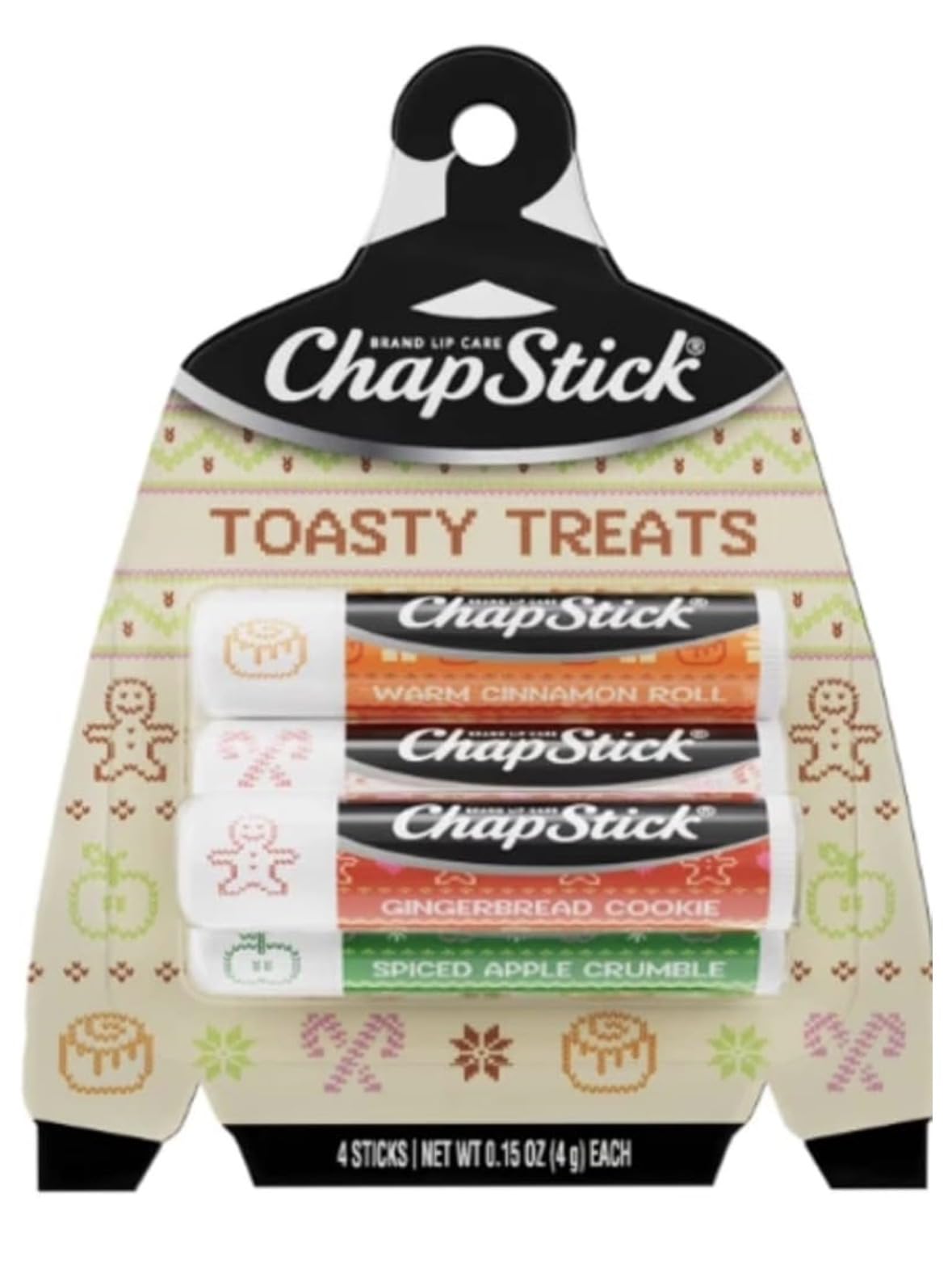 ChapStick Toasty Treats Lip Balm Holiday Gift Set, 4 Pack Variety Beauty and Personal Care ChapStick