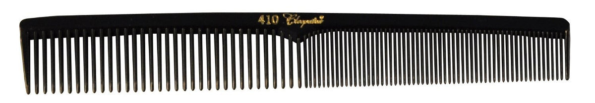 KREST COMBS Cleopatra Series 7 inch Flat Back Styler Comb Black (Pack of 12)(Model: 410)