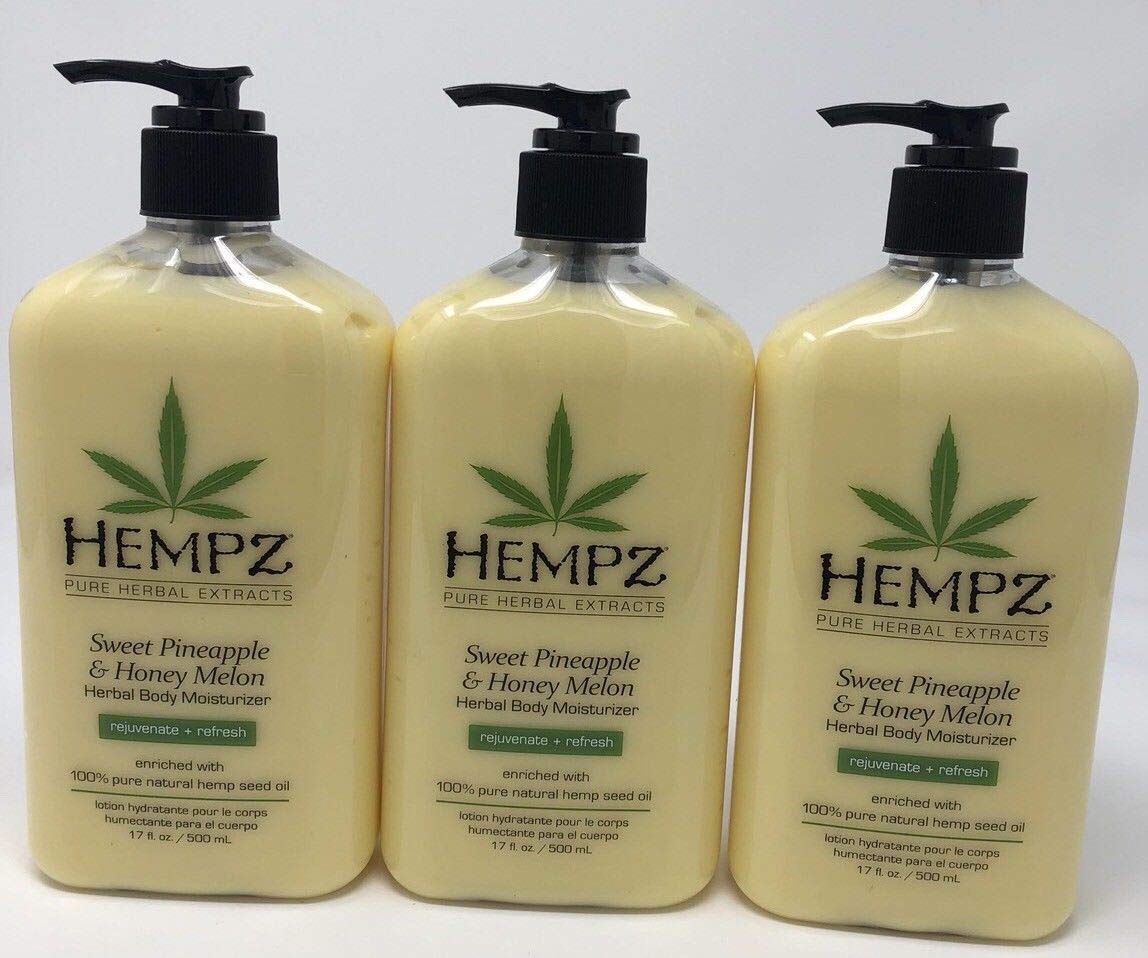 Hempz Sweet Pineapple & Honey Melon Lotion 3 Pack 17oz Each Beauty & Personal Care Hempz