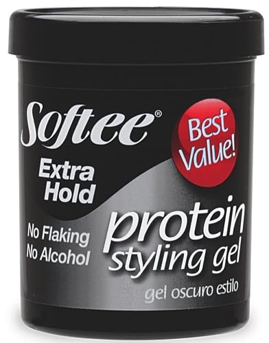 Softee Protein Styling Gel - Extra Hold, Alcohol-Free Black 15 oz. Beauty & Personal Care Softee