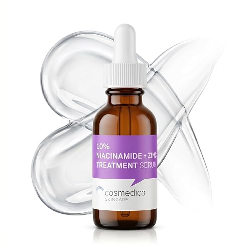 Cosmedica Skincare Niacinamide + Zinc Treatment Serum with Hyaluronic Acid, 1 oz Beauty & Personal Care Cosmedica Skincare