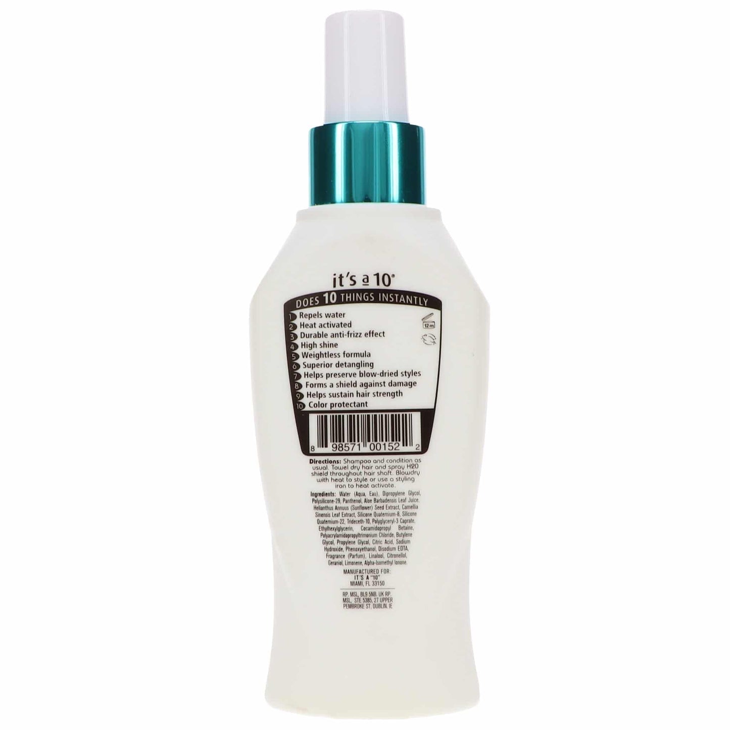 Miracle Blow Dry H2O Shield by Its A 10 for Unisex - 6 oz Hair Spray Beauty & Personal Care It's a 10 Haircare