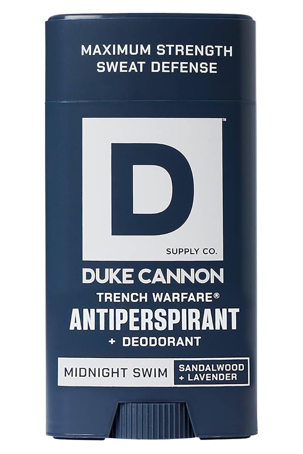 Duke Cannon Midnight Swim Antiperspirant Deodorant for Men - Trench Warfare® - Sandalwood + Lavender Scent - Aluminum-Based Sweat Protection - 3 oz Beauty and Personal Care Duke Cannon Supply Co.
