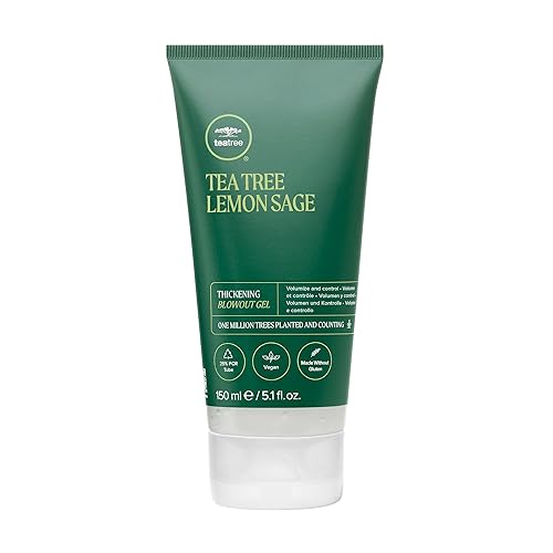 Tea Tree Lemon Sage Thickening Blowout Gel, Volumizing Hair Gel, For Fine Hair, 5.1 fl. oz Beauty & Personal Care Tea Tree