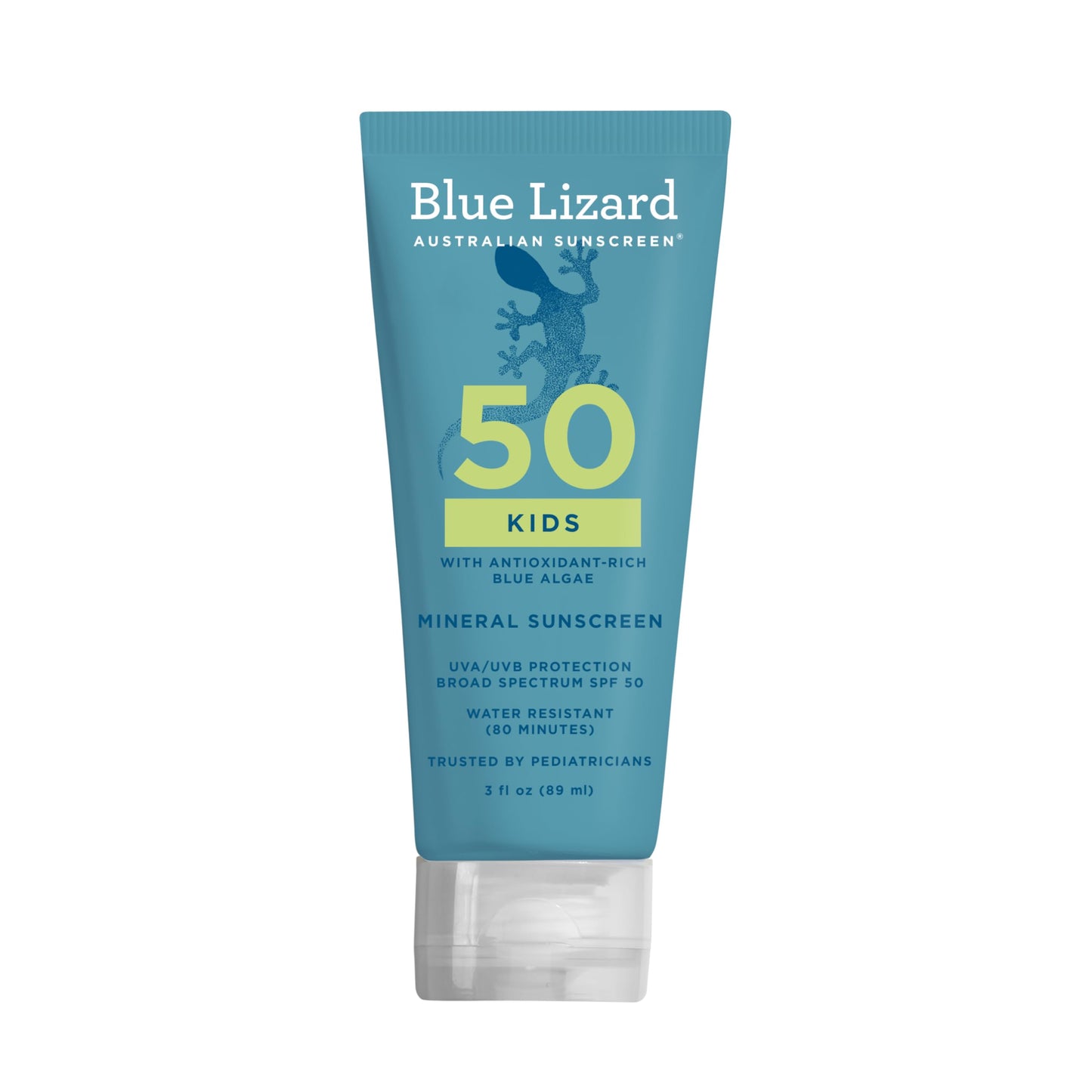 Blue Lizard Kids Mineral SPF 50 Sunscreen Lotion, 100% Mineral, Children’s Sunscreen, Water-Resistant Formula, Paraben-Free, Fragrance-Free, 3 fl oz Beauty & Personal Care BLUE LIZARD