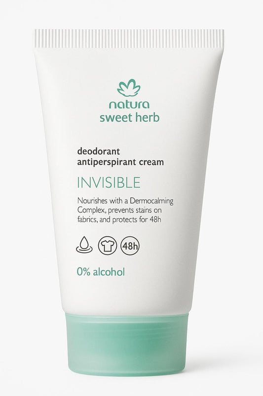 Natura Erva Doce Sweet Herb Invisible Antiperspirant Deodorant Cream, 48-Hour Protection, Alcohol-Free with Dermocalming Complex, 2.70 Fl Oz 80g Beauty and Personal Care Bagues