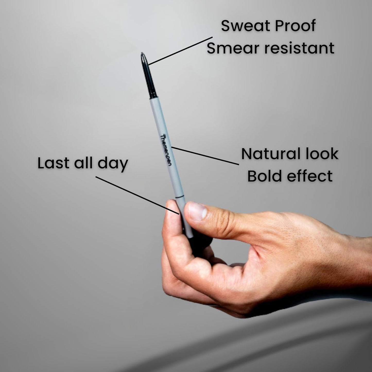 The Men Pen - Waterproof Eyebrow Pen | Beard Filler for Men | Microblading Eyebrow Pen | Hair Filler | Anti-Smudge | Mustache, Beard & Eyebrow Filler Beauty & Personal Care The Men Pen