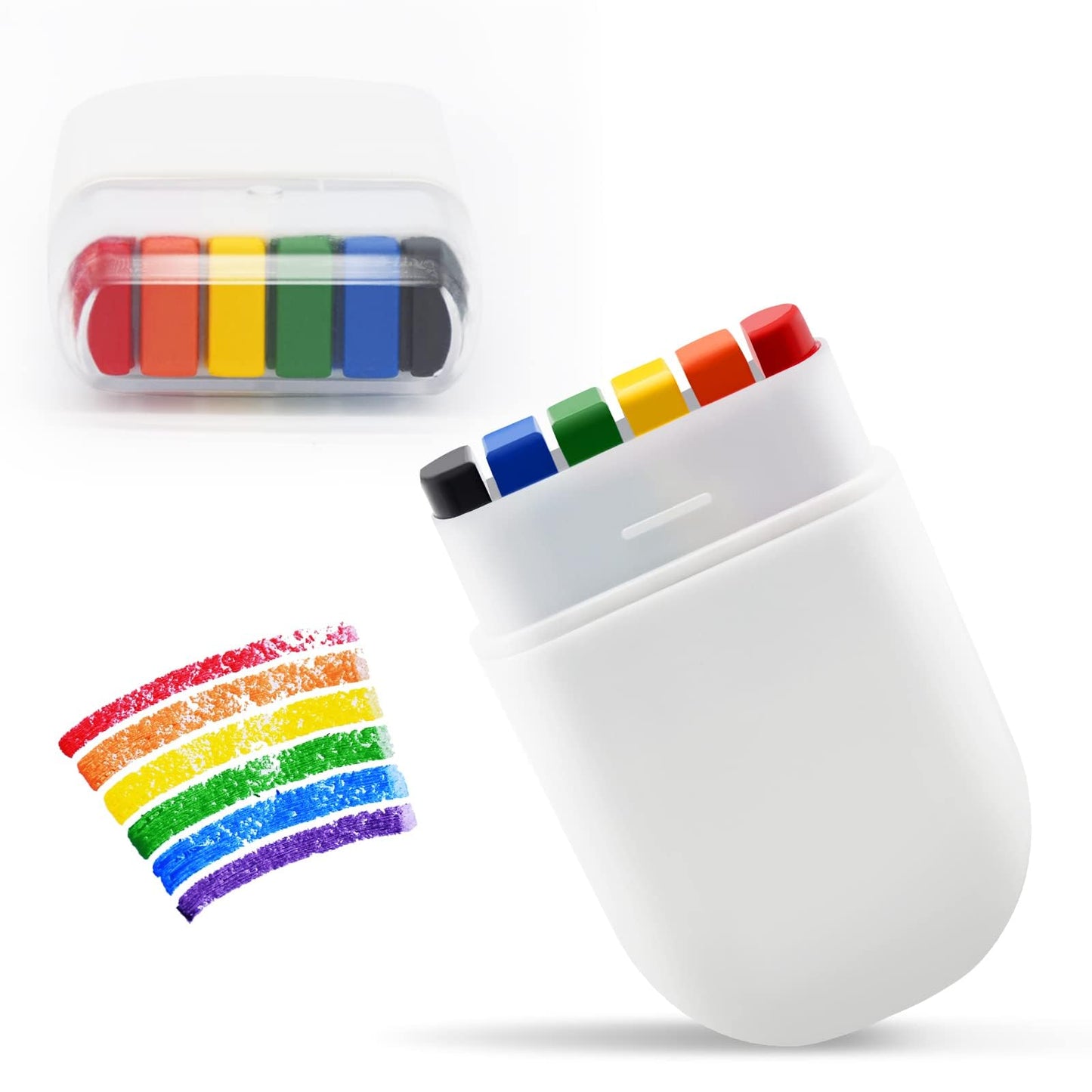 Rainbow Pride Flag Face Paint - Gay Pride Rainbow Stripe Fan Brush Stick, Face and Body Paint for Gay Pride Parade, Pride Month Celebrations, Cosplay Beauty & Personal Care GCCL