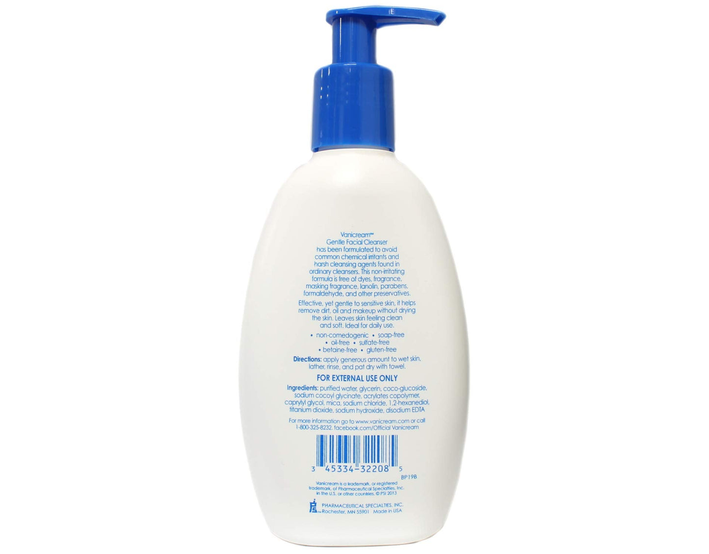 Vanicream Gentle Facial Cleanser For Sensitive Skin Soap-Free, 8.0 fl oz Beauty & Personal Care Vanicream