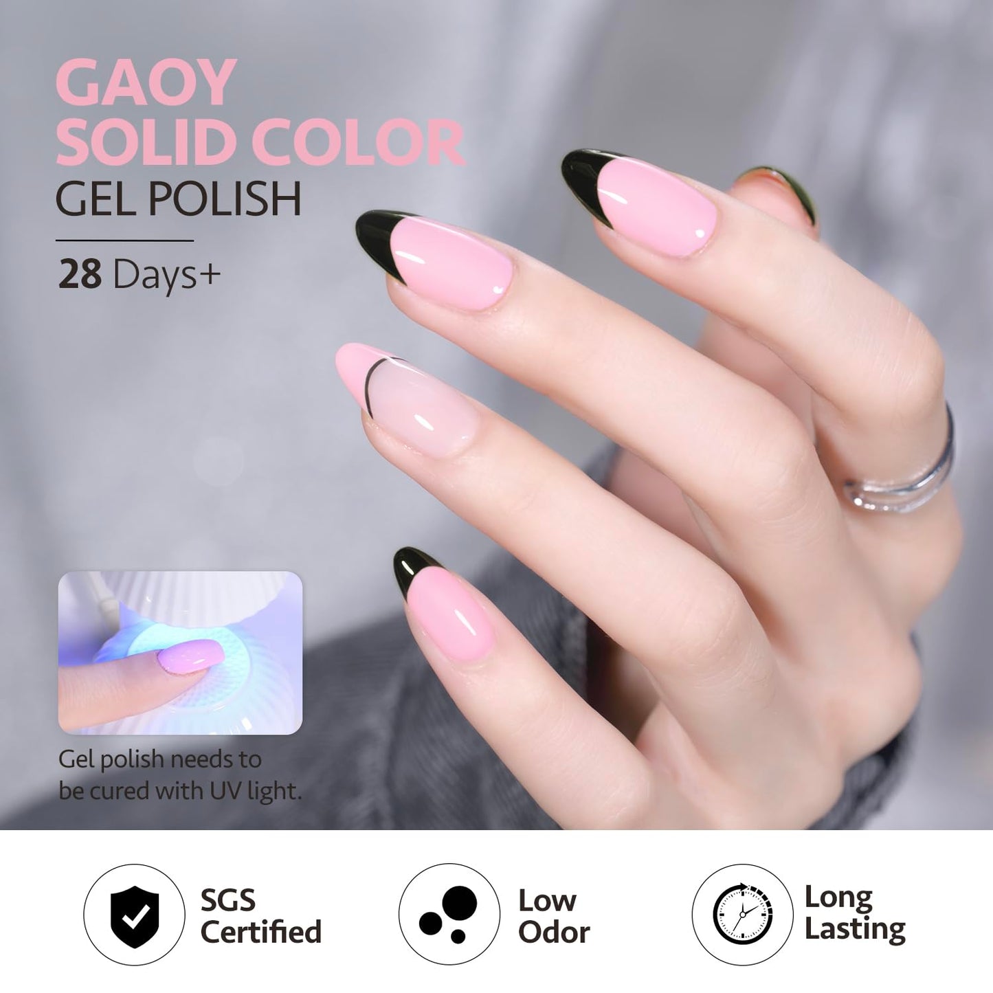 GAOY Pastel Gel Nail Polish, 16ml Blue Soak Off UV Light Cure Gel Polish for Spring Summer Soft Candy Nail Art DIY, Macaron 1587 Baby Blue Beauty and Personal Care GAOY