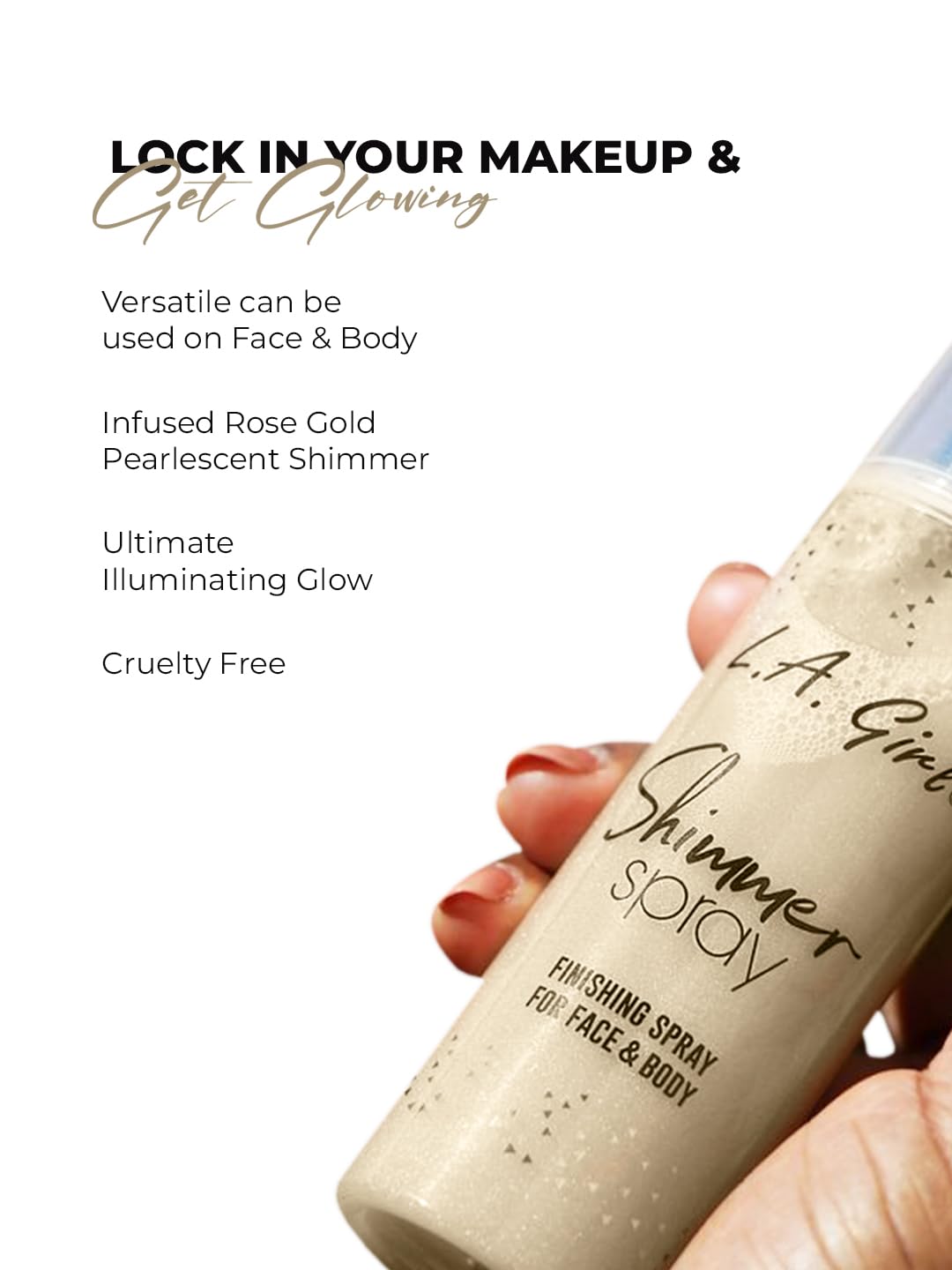 L.A. Girl Shimmer Spray, 2.7 Fl Oz, Gold Beauty & Personal Care L.A. Girl