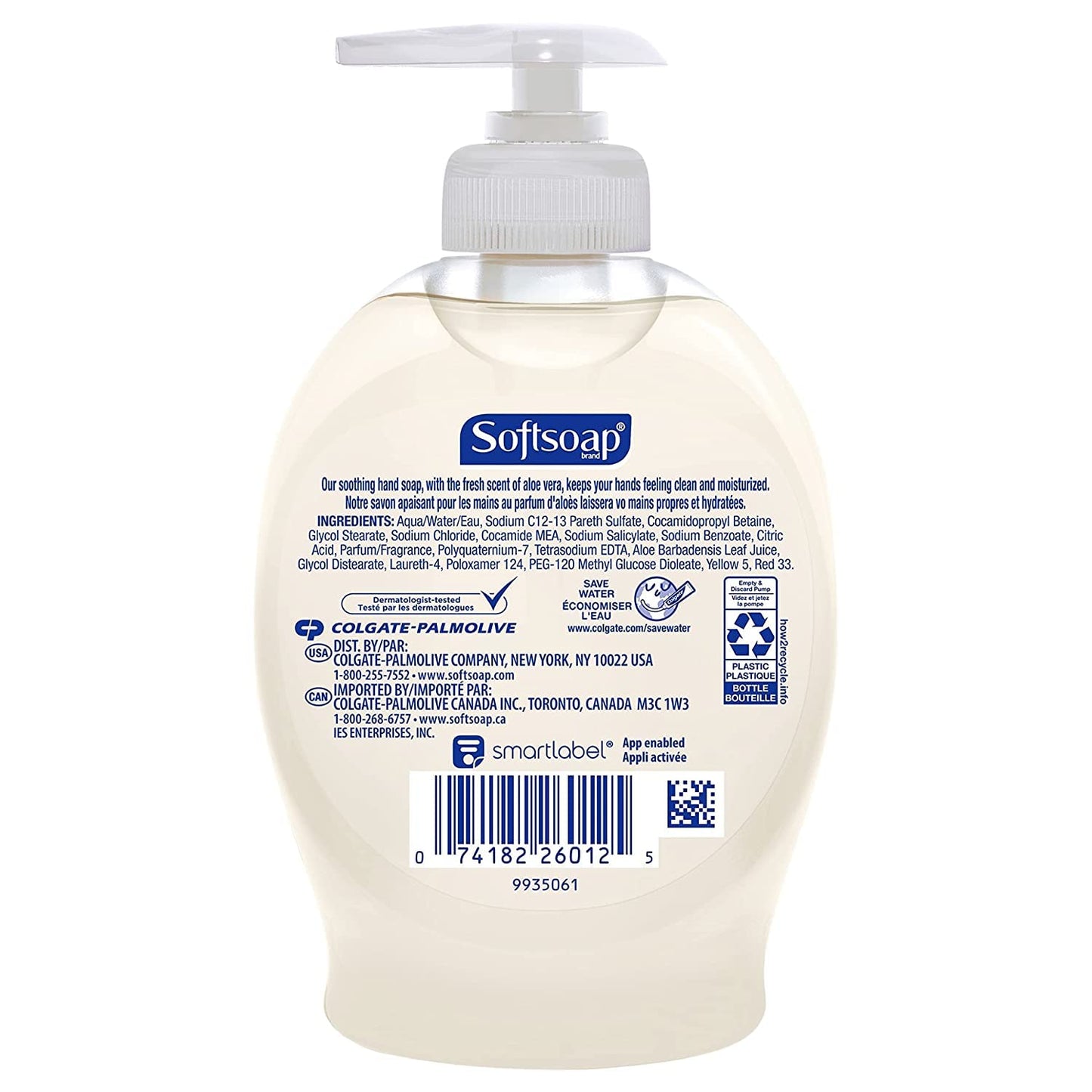 Softsoap New 804036 Hand Soap 7.5Oz Aloe Vera (6-Pack) Hand and Bar Soaps Wholesale Bulk Health and Beauty Hand and Bar Soaps Irish Spring Beauty & Personal Care Softsoap