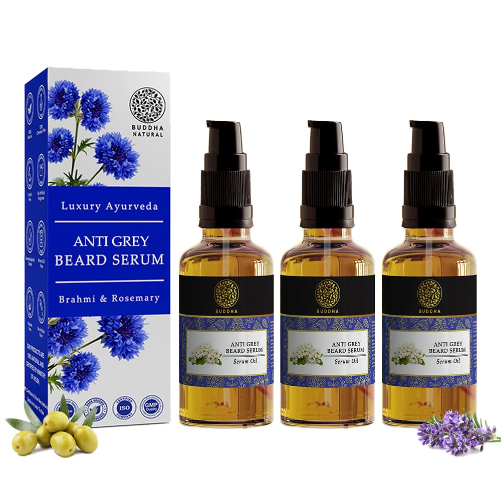 Buddha Natural Grey Beard Oil Serum - (3x25ml) Beauty and Personal Care Buddha Natural