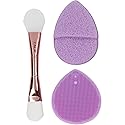 CLEANSE & REFRESH MASK BRUSH & EXFOLIATOR SET (PURPLE) Beauty & Personal Care Cala
