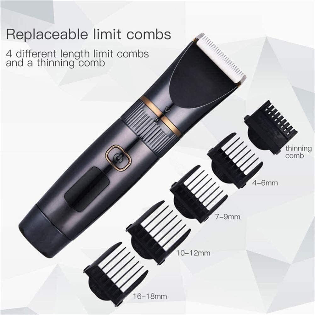 Easy hair clipper Professional Hair Clippers cordless Haircut Hair Trimmer Adult Hair Cutting Machine Style LED Display Waterproof Hair Clipper Men's Beauty and Personal Care SKipdr