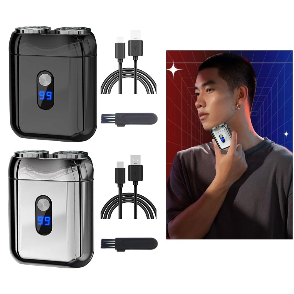Convenient Double Head Magnetic Charging Shaving Device for Men Entire Body Washable Trimmer for Home Office Or Gym Use Beauty and Personal Care ESTCNK