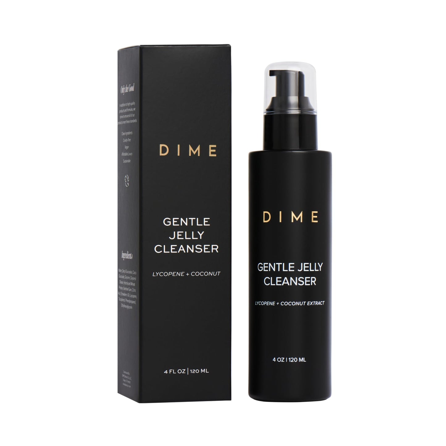 DIME Beauty Gentle Jelly Cleanser - Non-Foaming Hydrating Gel Face Wash and Makeup Remover with Vitamin E and Coconut, Sensitive and Oily Skin, Vegan Beauty and Personal Care DIME Default Title