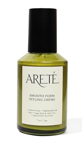 ARETÉ Smooth Form Styling Crème, Lightweight Hair Shaping Cream for Women + Men, Lemon Protein, Organic Black Seed Oil, Marsh Mallow Flower, Shea Beauty & Personal Care ARETÉ