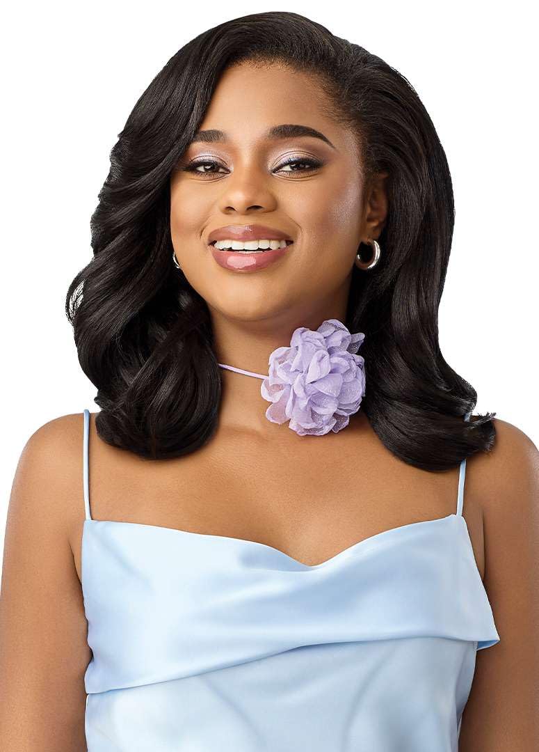 Outre Quick Weave Synthetic Half Wig - Flowair - Flow 5 (DARK BROWN 2)