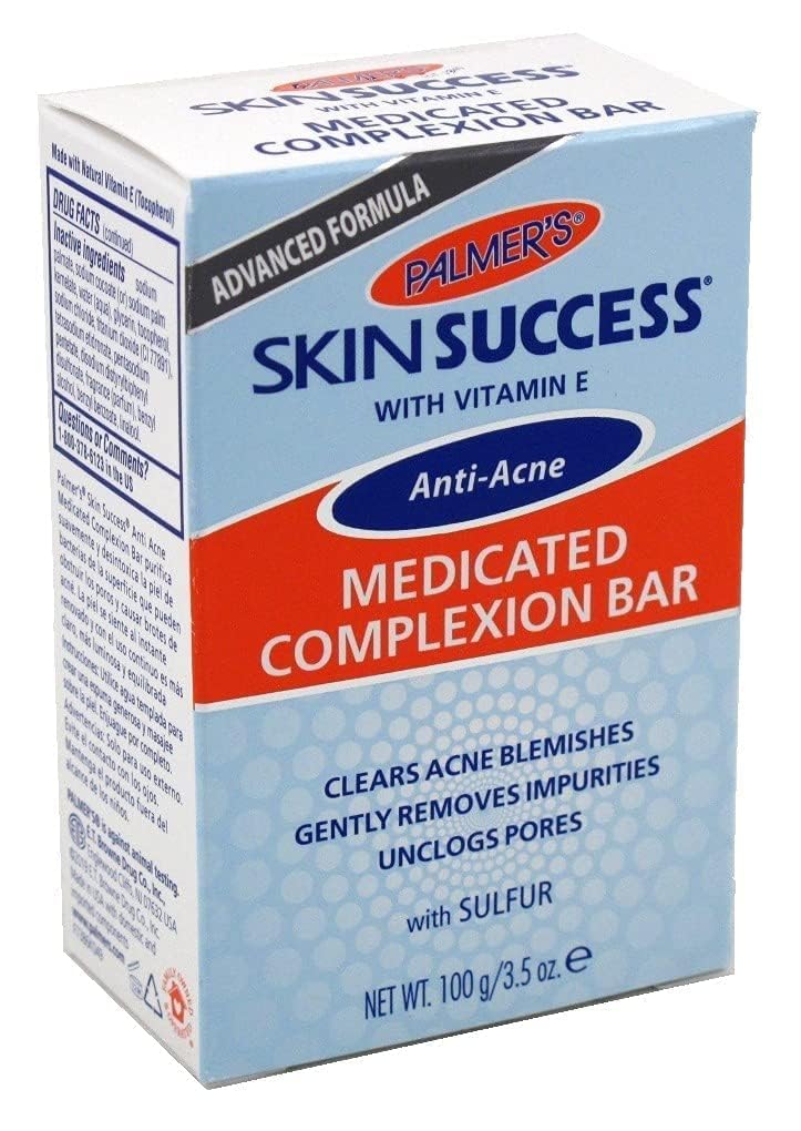 Palmer's Advanced Formula Skin Success Anti-Acne Medicated Complexion Bar with SULFUR, 3.5 OZ - 3 Pack Beauty & Personal Care Palmer's