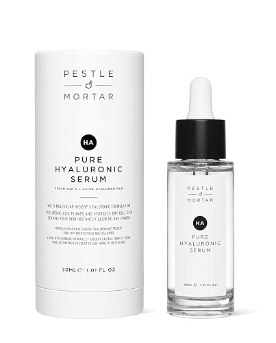 Pestle & Mortar 2% Pure Hyaluronic Acid Serum for Face, with Vitamin B5, Anti-Ageing, Hydrating Facial Moisturizer - Deep Hydration and Fragrance Free Beauty & Personal Care Pestle & Mortar