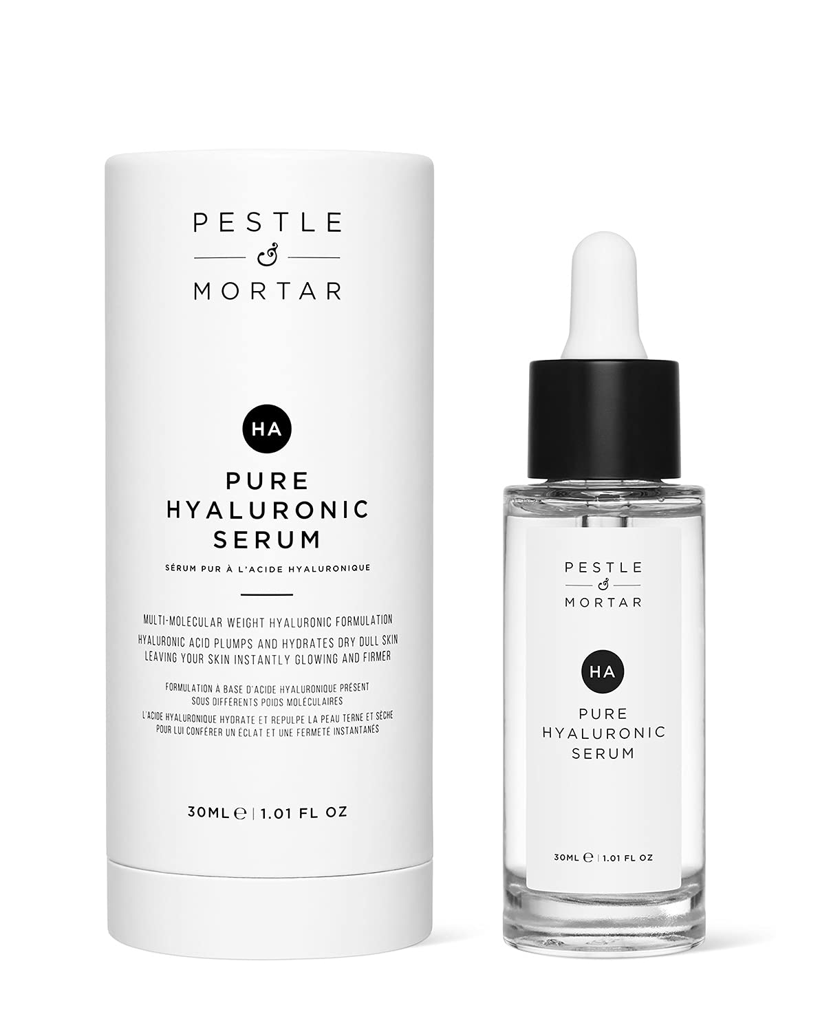 Pestle & Mortar 2% Pure Hyaluronic Acid Serum for Face, with Vitamin B5, Anti-Ageing, Hydrating Facial Moisturizer - Deep Hydration and Fragrance Free Beauty & Personal Care Pestle & Mortar