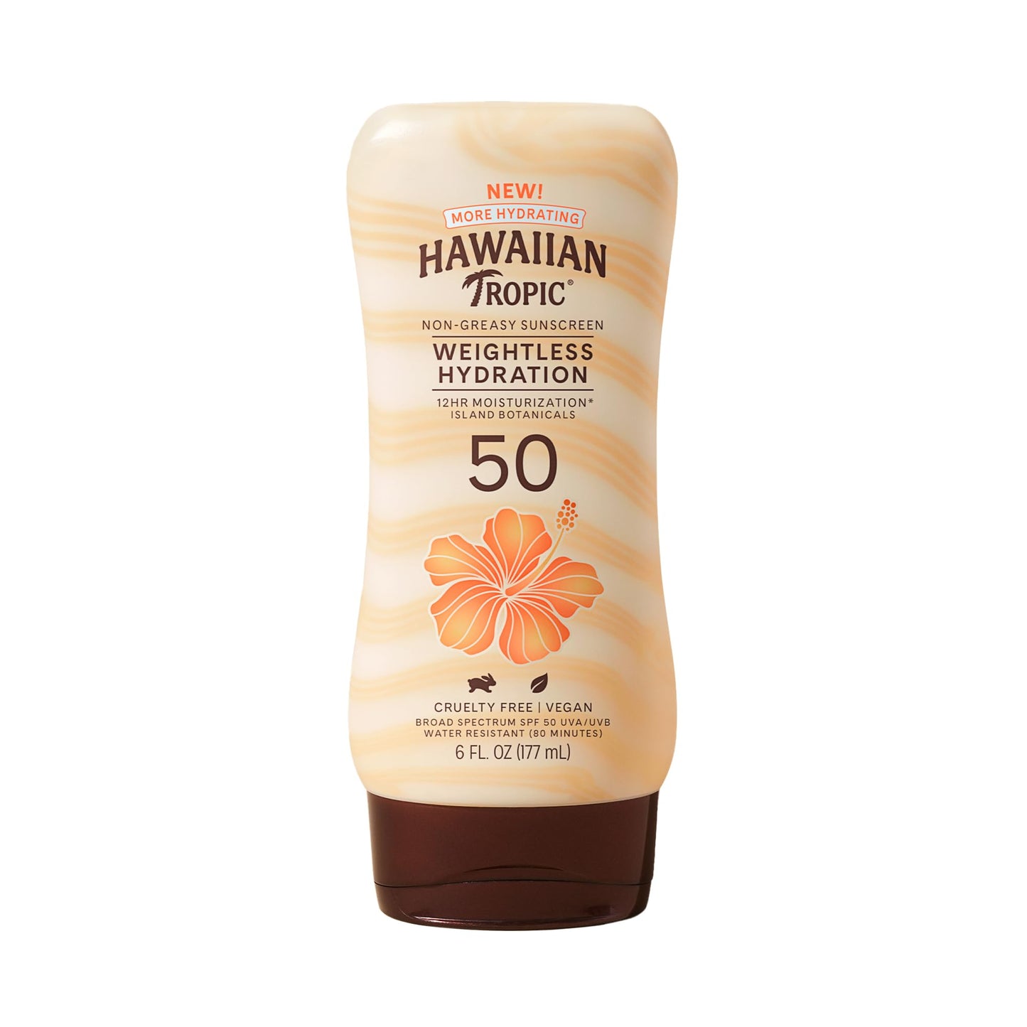 Hawaiian Tropic Weightless Hydration, Non-Greasy Sunscreen, SPF 50, 6 fl oz (177 ml) Beauty & Personal Care Hawaiian Tropic