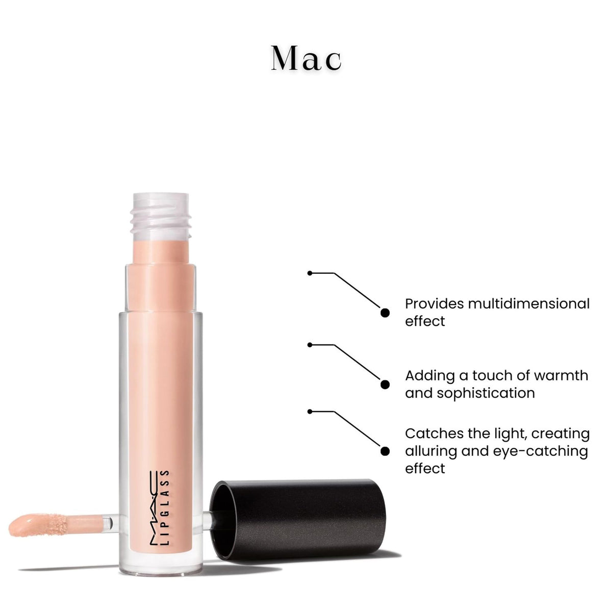 MAC Lipglass - C-Thru 3.1 ml / 0.1 oz Beauty & Personal Care MAC