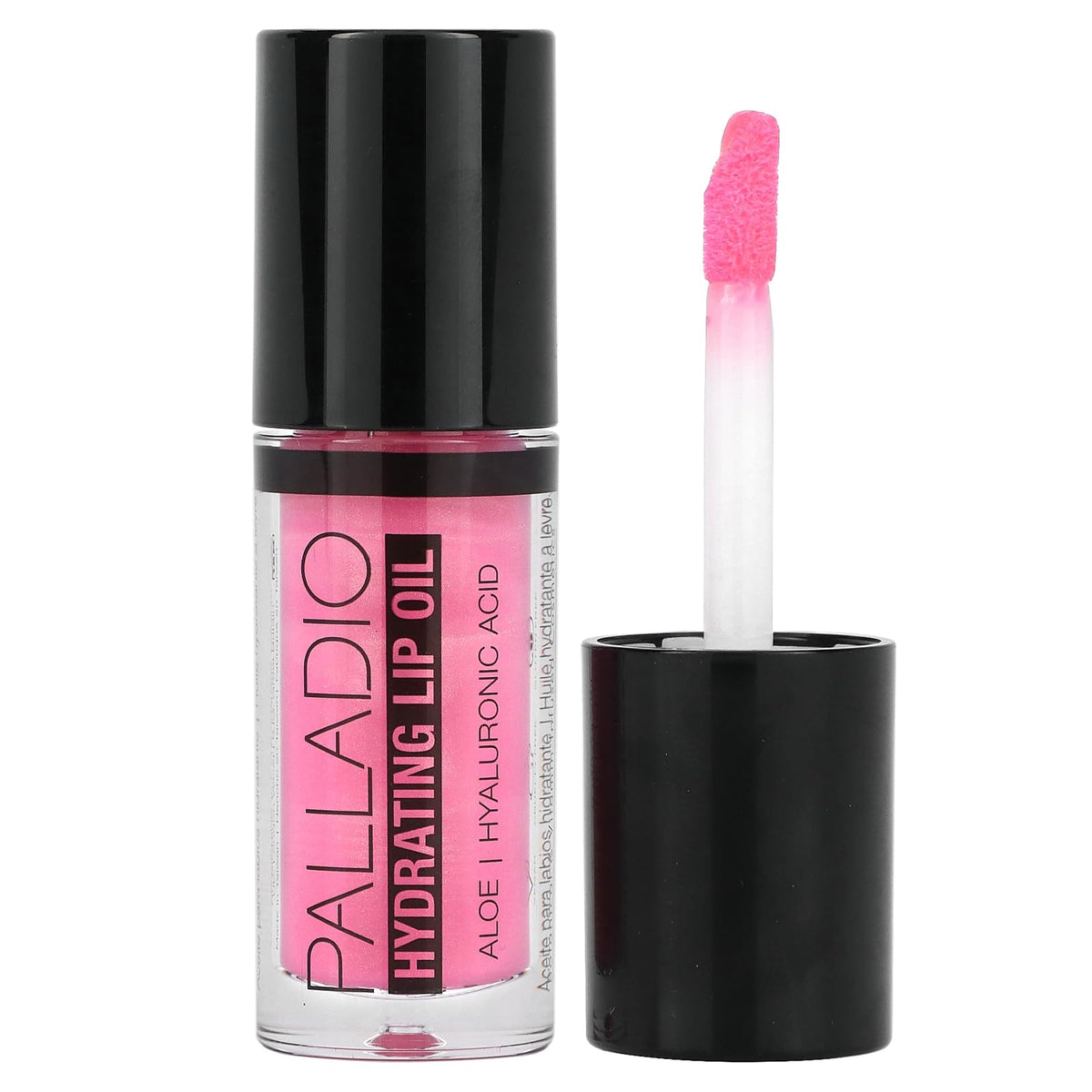 Palladio Hydrating Lip Oil Infused with Hyaluronic Acid, Non-Sticky Formula, Subtle shine with tinted sheer color, liquid lipstick, prevents chapped Beauty & Personal Care Palladio