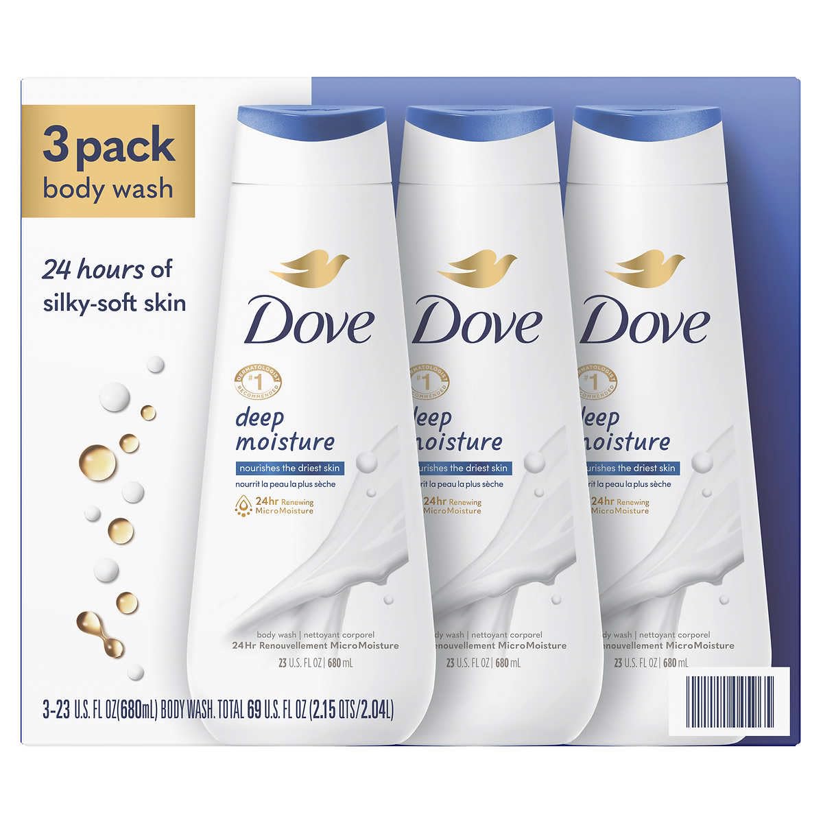 Dove Nourishing Body Wash, Deep Moisture, 23 Fluid Ounce (Pack of 3) Beauty & Personal Care Dove