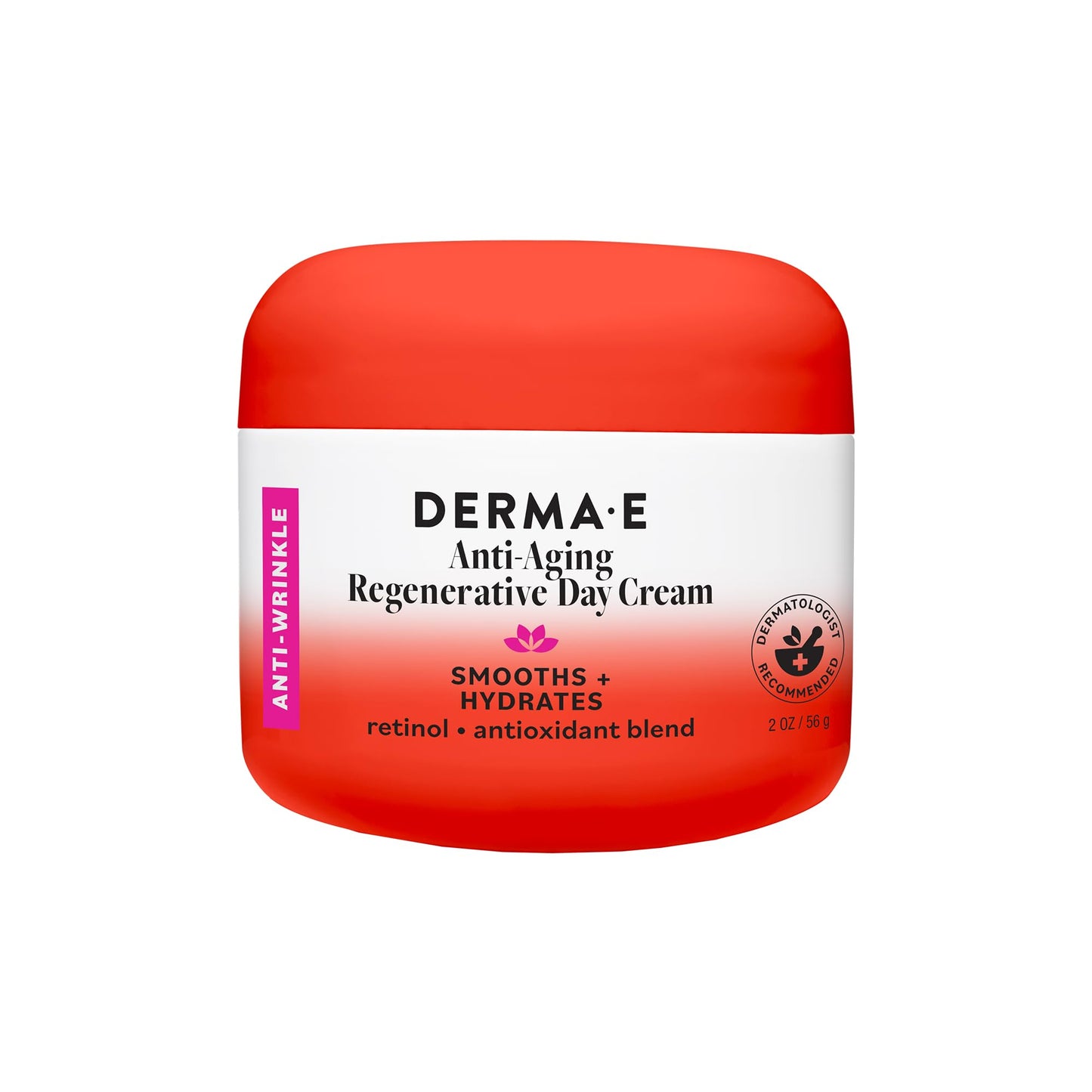Derma E Anti-Aging Regenerative Day Cream - Astaxanthin Moisturizer for Face - Lightweight Firming Anti-Wrinkle Cream with Lavender, Jojoba Oil Beauty & Personal Care Derma E