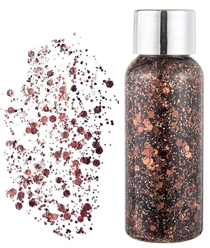 Body Glitter Gel, Face Glitter Body Glitter Liquid Eyeshadow, Face Hair Nail Glitter, Holiday Glitter Makeup (7) Beauty & Personal Care JUDEWY