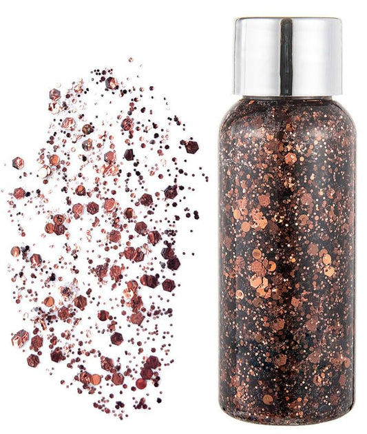 Body Glitter Gel, Face Glitter Body Glitter Liquid Eyeshadow, Face Hair Nail Glitter, Holiday Glitter Makeup (7) Beauty & Personal Care JUDEWY
