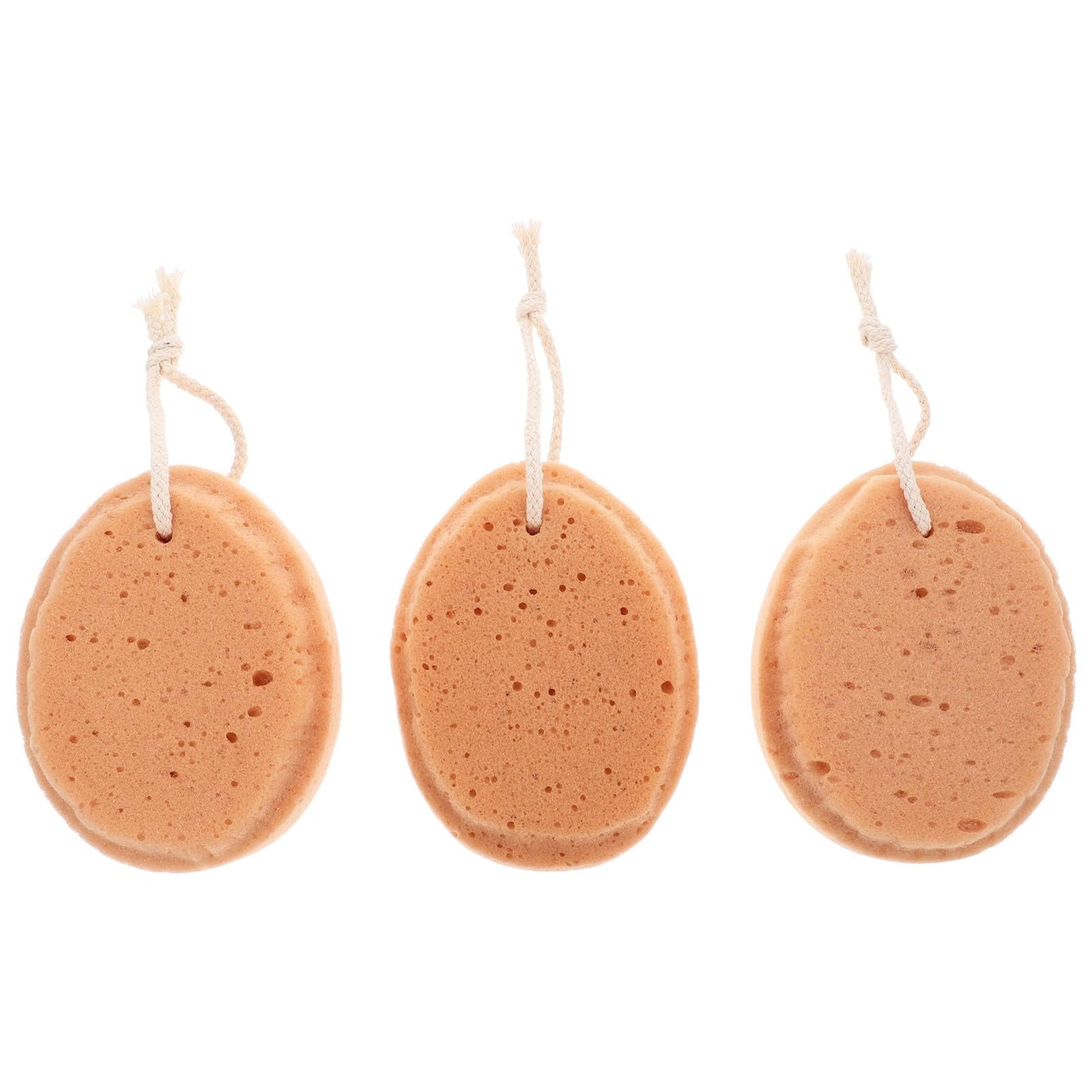 SAFIGLE 3pcs Honeycomb Bath Sponges and Adults Soft Sponge Bath Body Scrubber Set and Adult Bathing Light Brown Beauty and Personal Care SAFIGLE