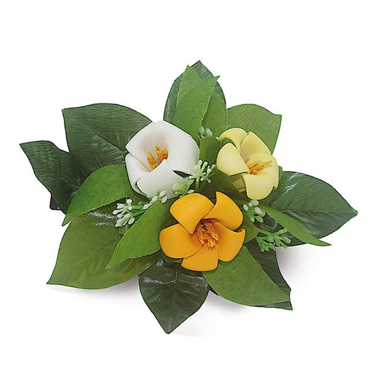 Hawaii Hair Clip Foam Flower Cluster Puakenikeni Beauty & Personal Care Welcome to the Islands