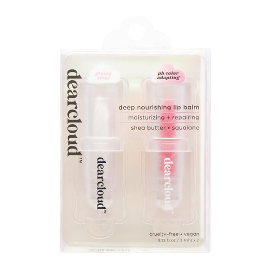 dearcloud Deep Nourishing Lip Balm Set 2pc - Shea Butter & Squalane Beauty and Personal Care dearcloud