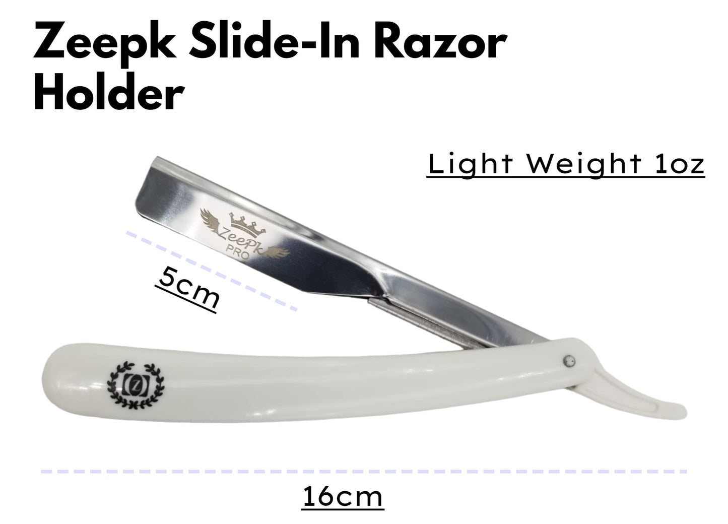 Razors For Men Shave Straight Razor Shaving Rasierer Rasurar Cuchilla Maquina RED + 10 Blades Disposable (White) Beauty and Personal Care Liberty Supply