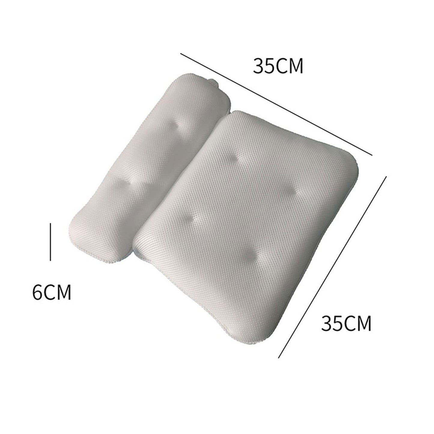 MENGKK Bath Pillows Bath Pillow with Suction Cups Neck and Back Support Headrest Thickened for Home Tub Bathroom Cushion Accersories Beauty and Personal Care MENGKK
