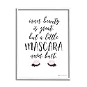 Stupell Industries A Little Mascara Never Hurt Phrase Glam Lashes Beauty & Personal Care Stupell Industries