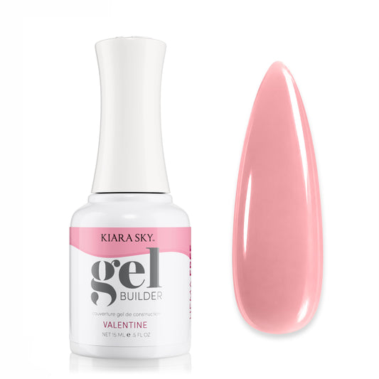 KIARA SKY Hema-Free Builder Gel for Nails | Mauve Pink Builder Gel in a Bottle, Self-Leveling, Soak-Off for Weak Natural Nails, Extensions & Overlays