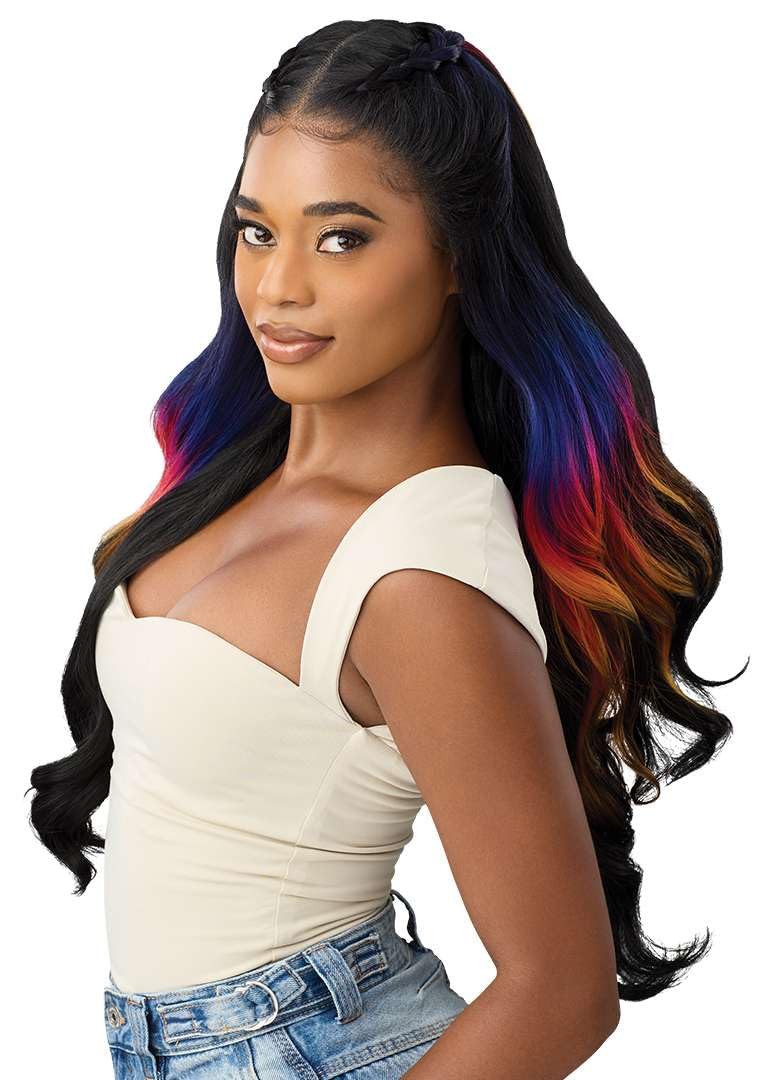 Outre Lace Front Wig - Perfect Hair Line 13X6 - Rimona (OFF BLACK 1B)